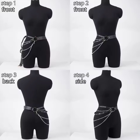 Black Chain Belt - Picture 6 of 6